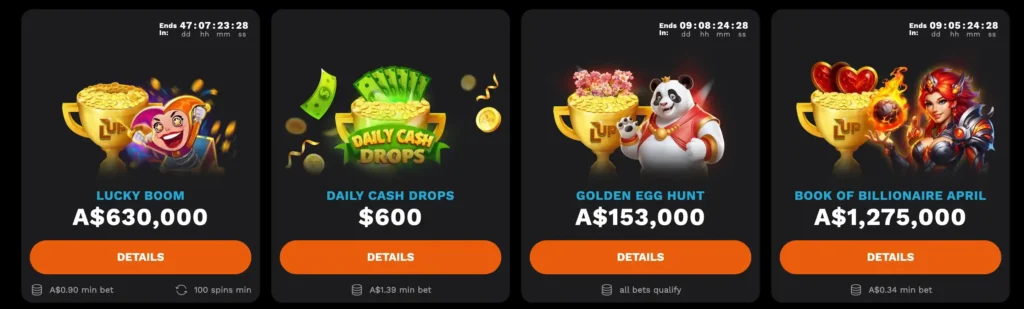 levelup casino tournaments