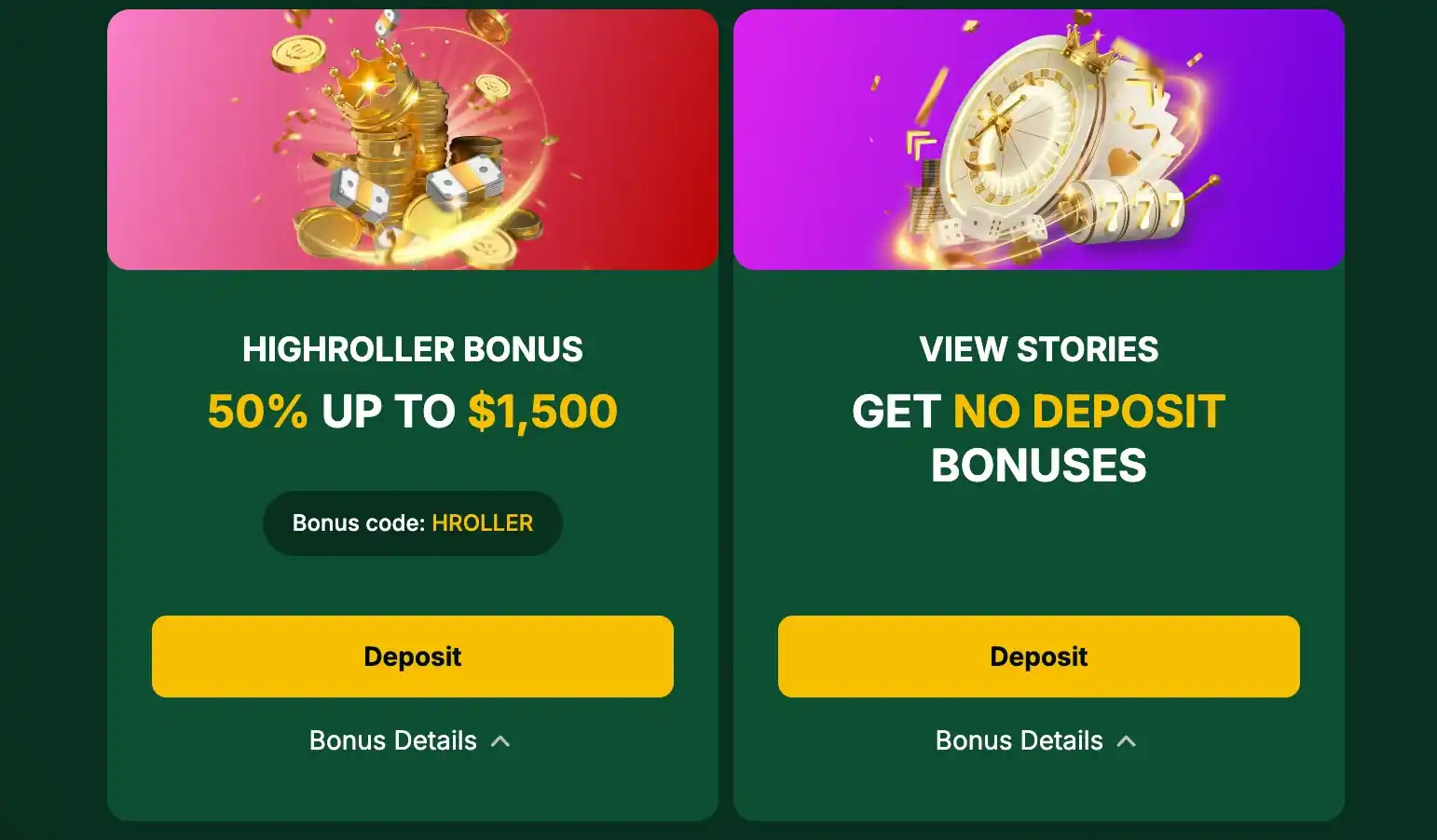 golden crown high roller bonus