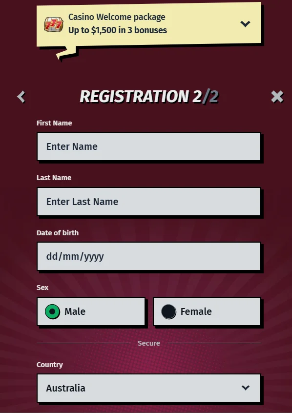 Allyspin Casino Registration