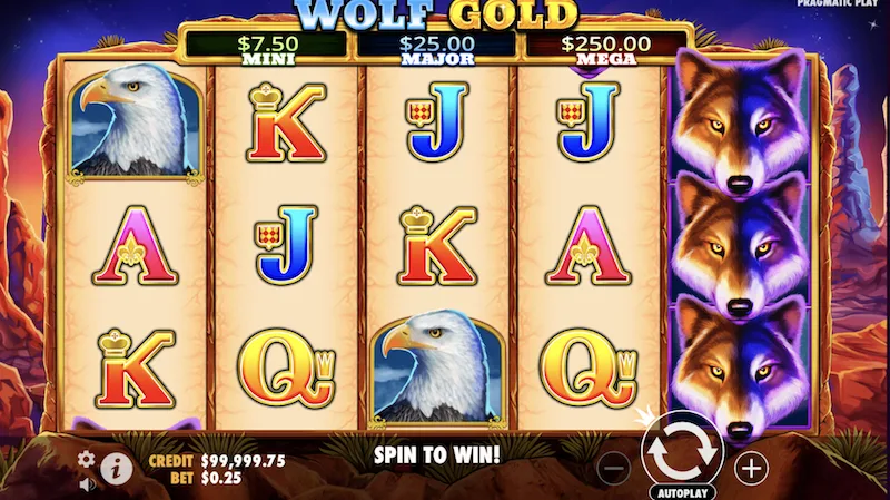 wolf gold pokie