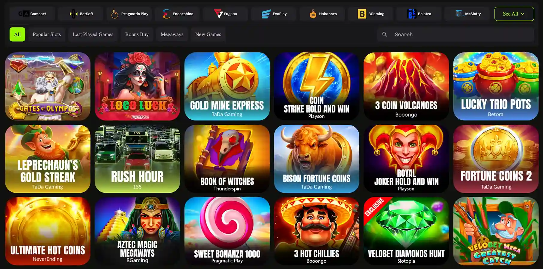 velobet games