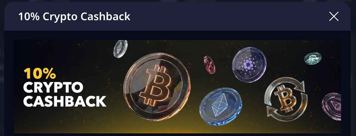 zizobet crypto cashback