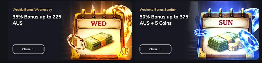 spin empire casino bonuses