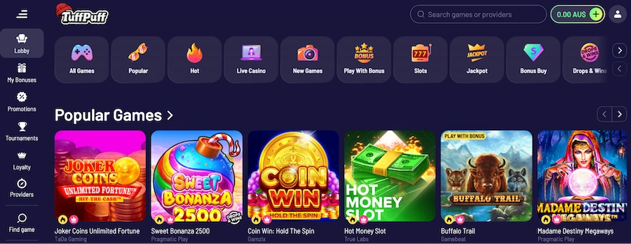 tuffpuff casino australia